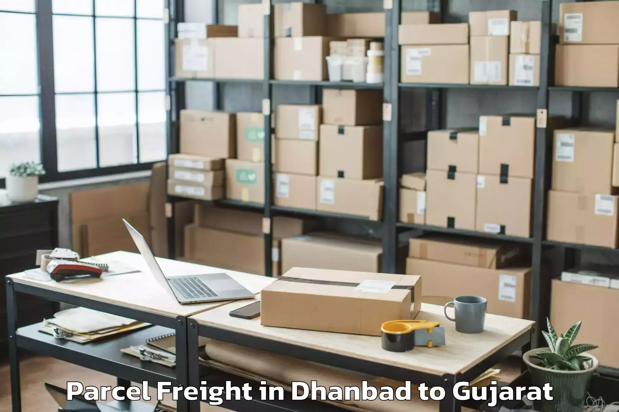 Dhanbad to Malpur Parcel Freight